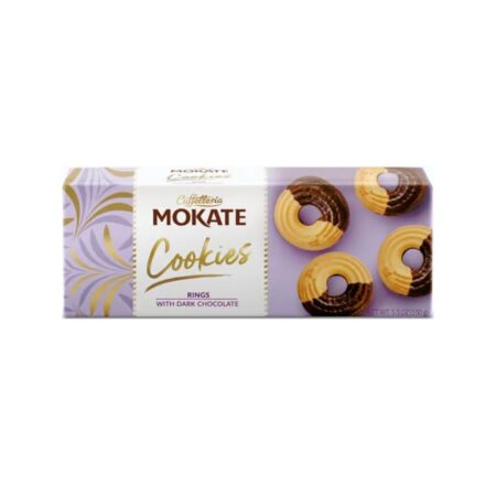 모카테 Mokate 라즈베리 세미딥 다크초콜릿 링쿠키 150g