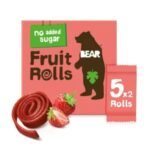 체코 Bear 100% 딸기 과일 롤 20gX5개입 No Sugar 유아 간식