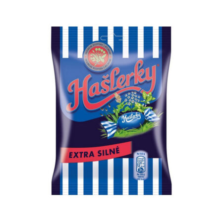 체코 전통 허브 목캔디 Haslerky 엑스트라 스트롱 허브 90g