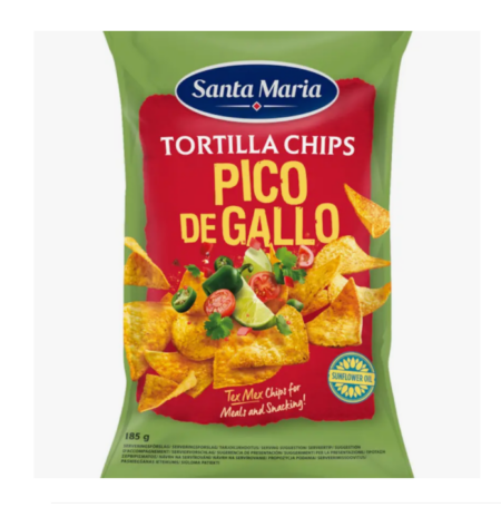 Santa Maria 산타마리아 또띠아 Pico De Gallo 맛 185g 스웨덴 나초칩
