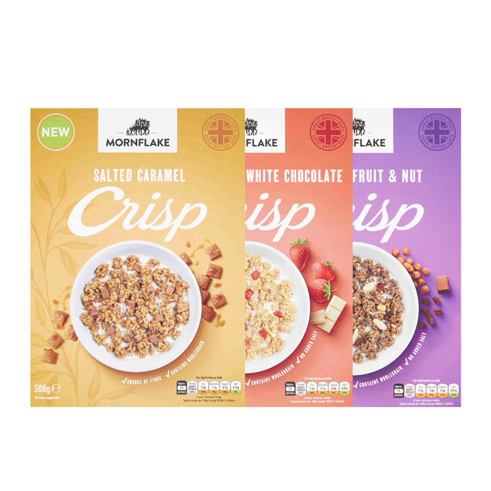 모른플레이크 Mornflake 크런치 뮤즐리 솔티드 카라멜