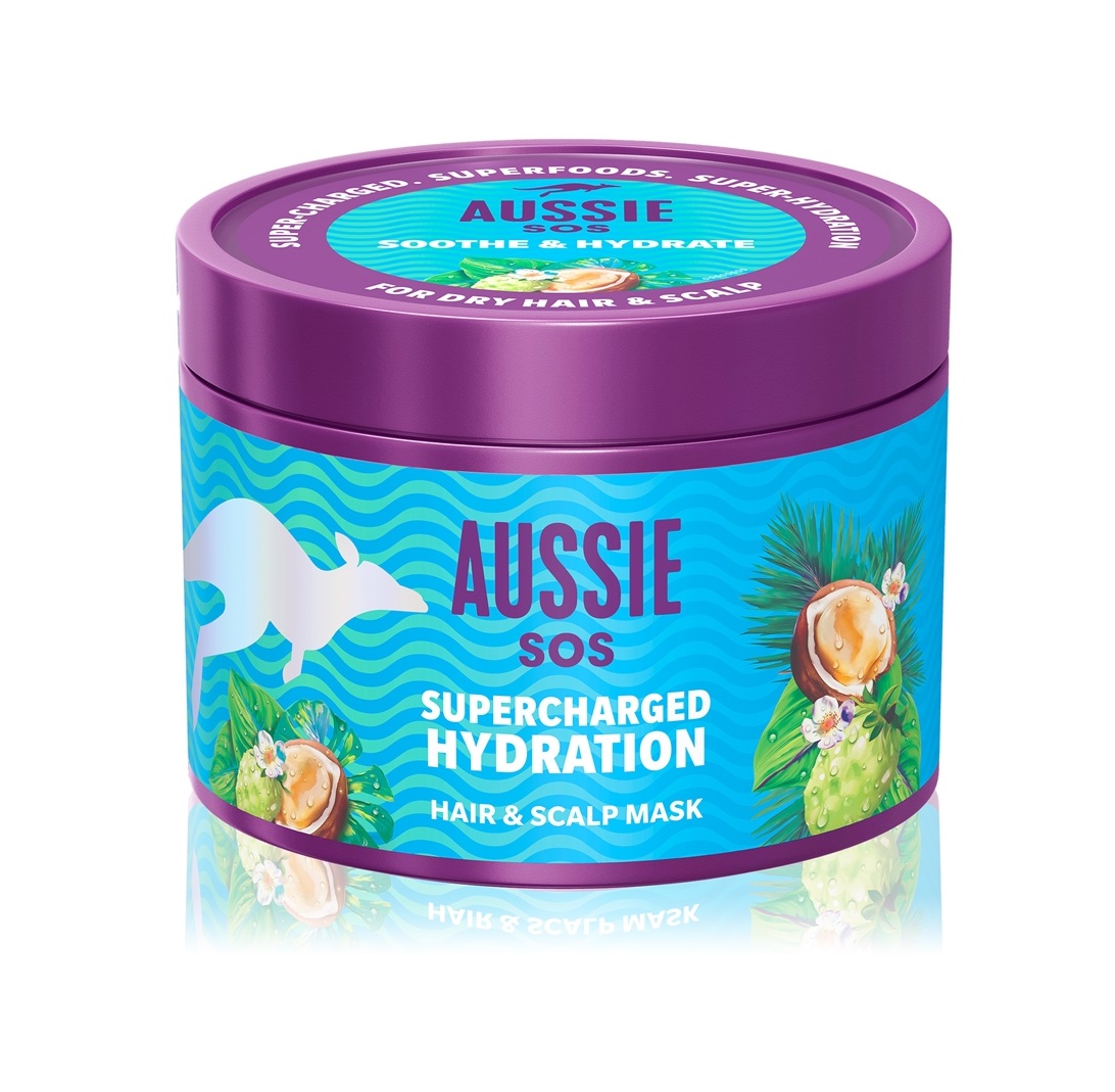 오지 Aussie SOS 슈퍼차지드 하이드레이션 헤어 마스크팩 500ml