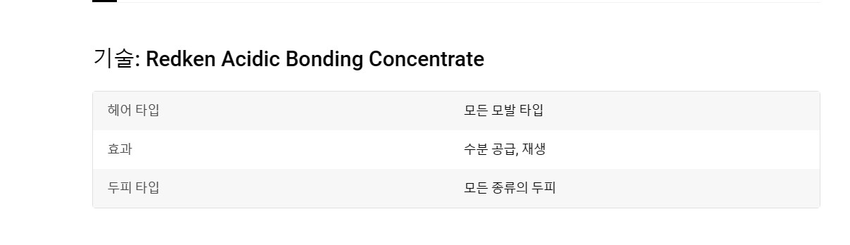 Redken 산성 집중 케어 샴푸 상세 이미지