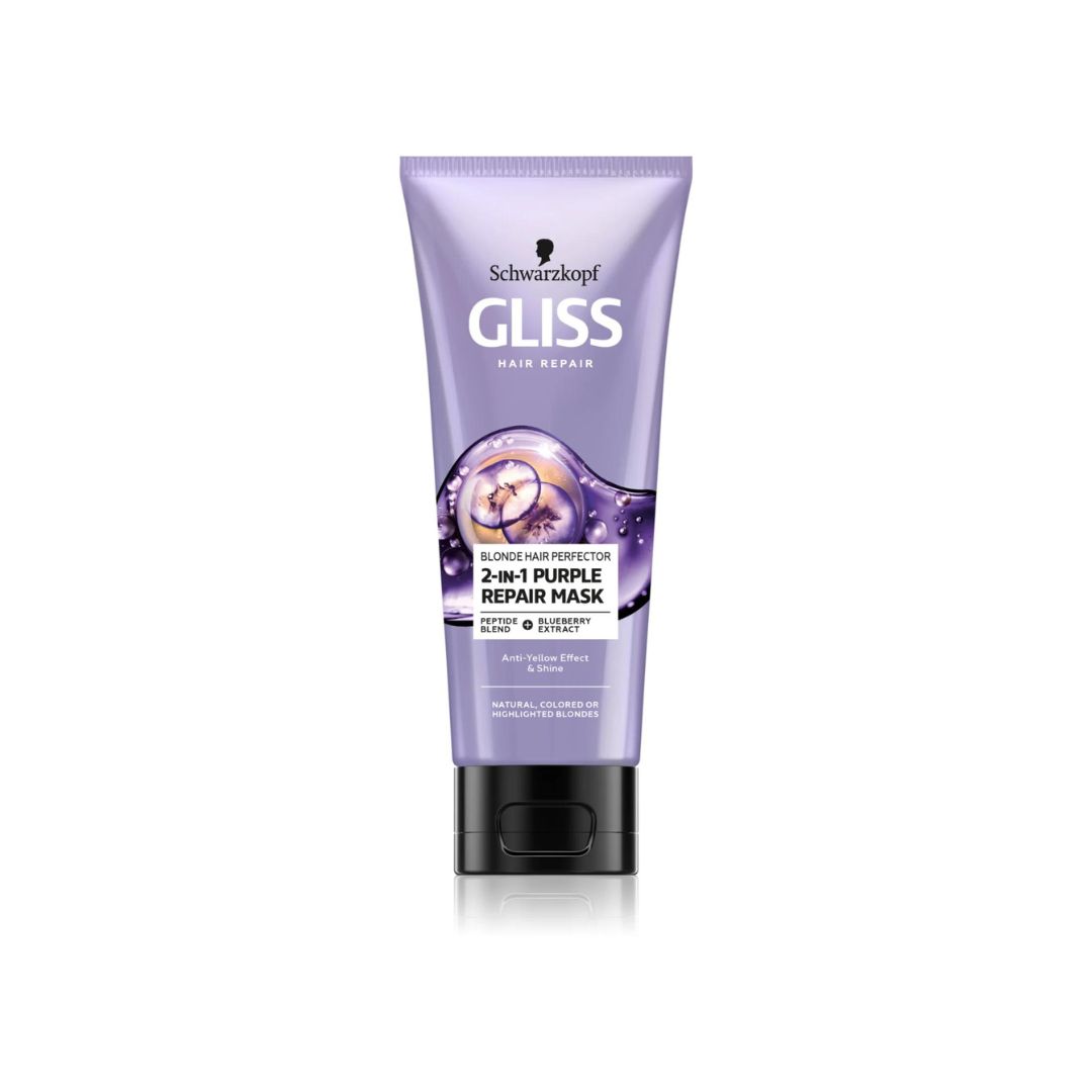 슈바츠코프 글리스 블론드 헤어 퍼펙터 2in1 퍼플 리페어 마스크 200ml