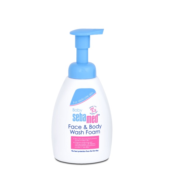 독일 사바메드 베이비 페이스 & 바디 워싱 폼 400ml SabaMed