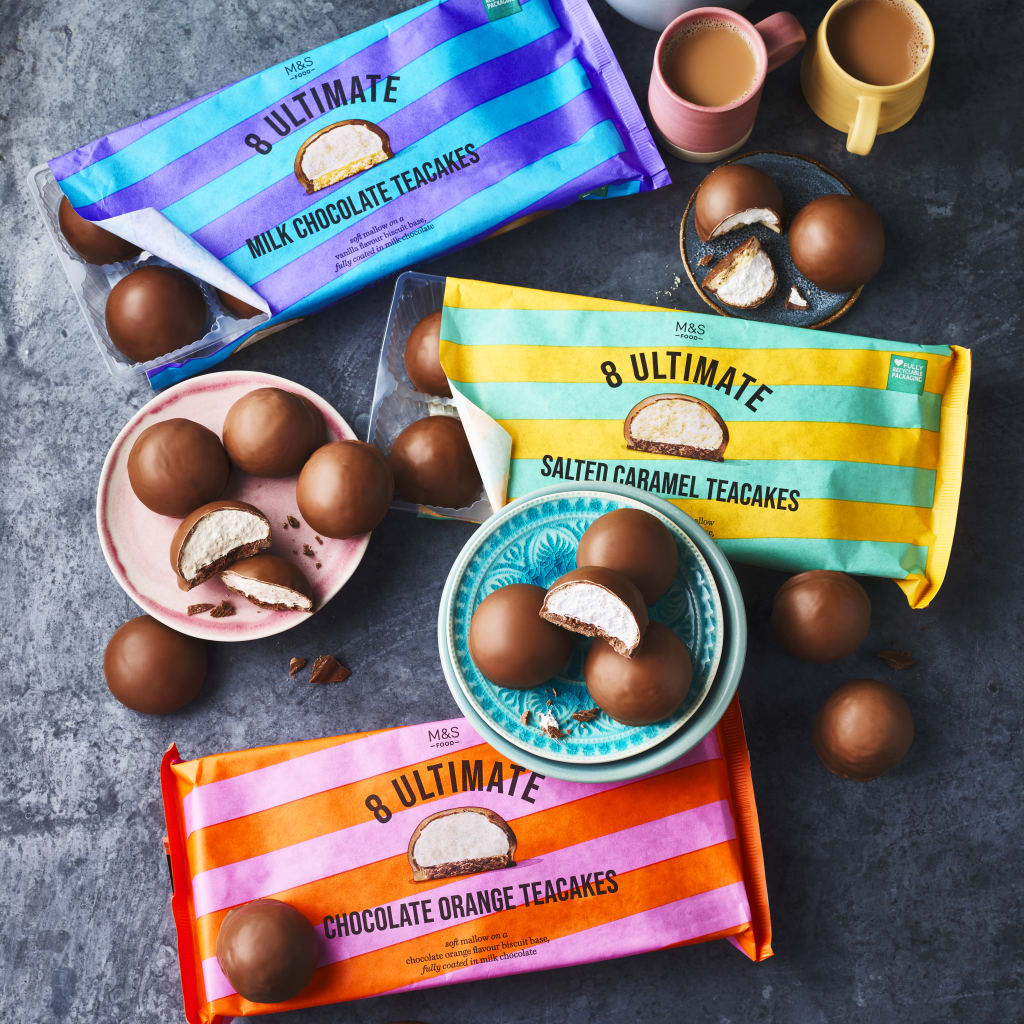 M&S 막스앤스펜서 밀크 초콜릿 티케잌 Milk Chocolate Teacakes 240g 이미지