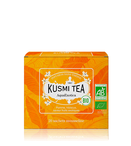프랑스 Kusmi Tea 쿠스미티 아쿠아엑조티카 바이오 과일차 티백 20개입