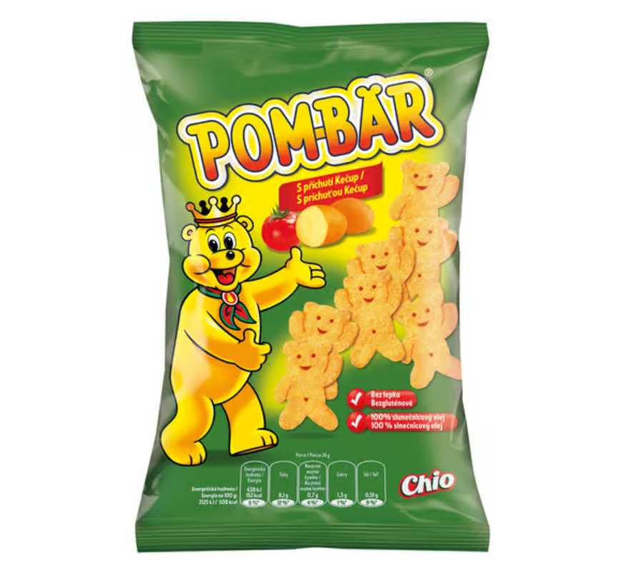 폼베어 Pom-bear 귀여운 글루텐프리 감자칩 케첩맛 50g (비건)