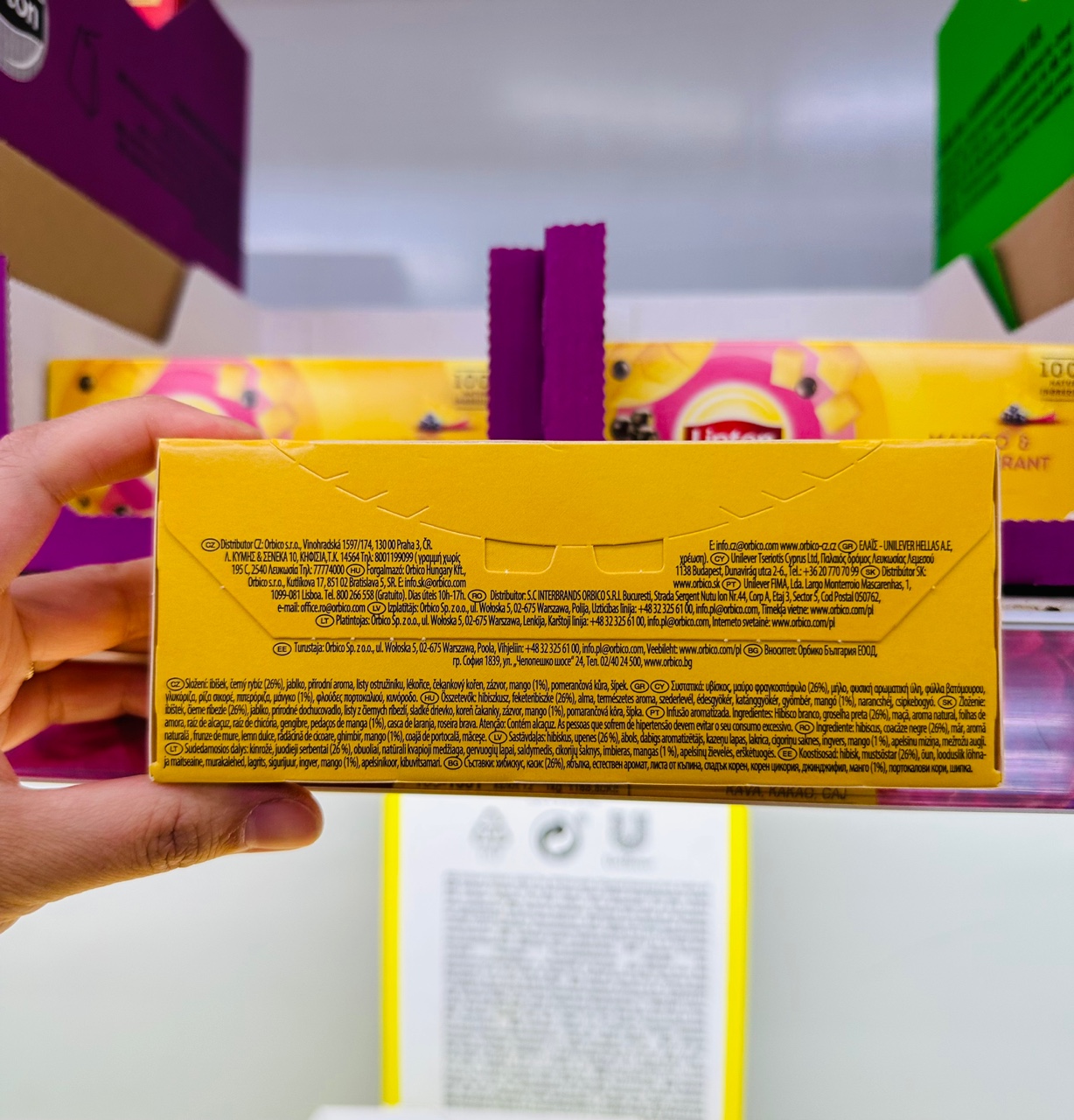 Lipton Mango & Blackcurrant Tea Bags