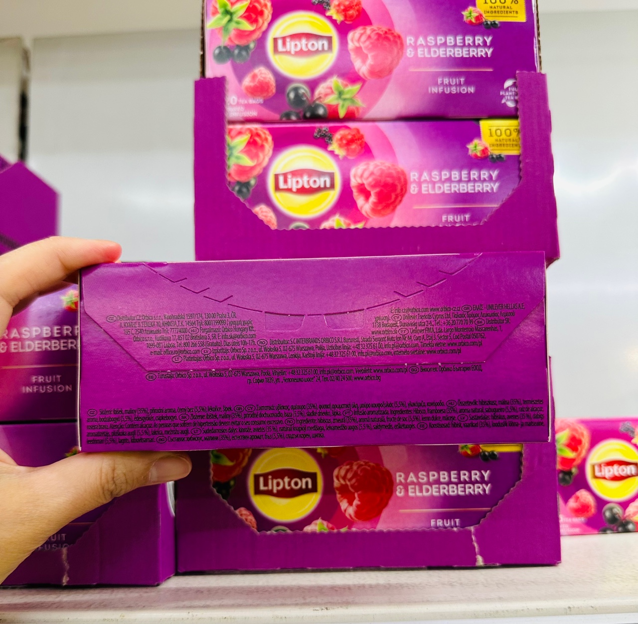 Lipton Raspberry & Elderberry Tea Bag