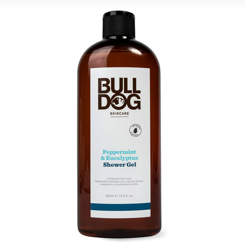 불독 Bulldog 영국 유기농 페퍼민트&유칼립투스 샤워 젤 500ml