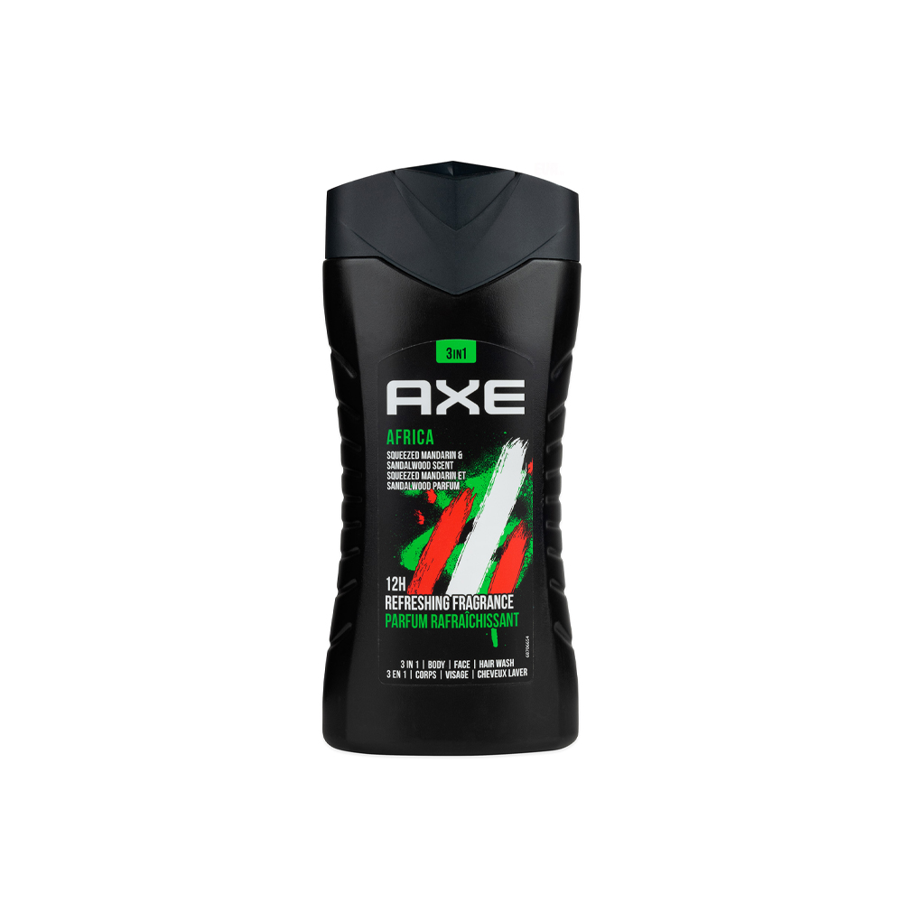 프랑스 액스 AXE 3in1 샤워젤 아프리카 250ml 남성용